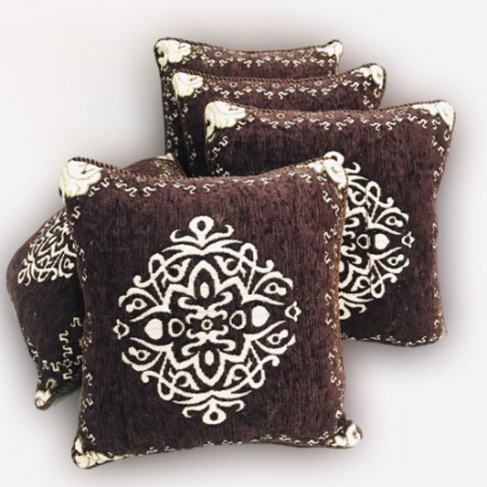 VELVET JACQUARD CUSHION COVERS 5pcs Set