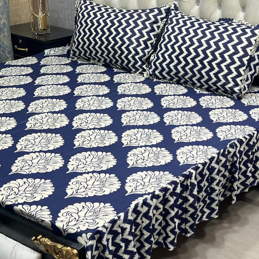 ποΈ 3 Pcs Salonika Frill Bedsheet ποΈ 019