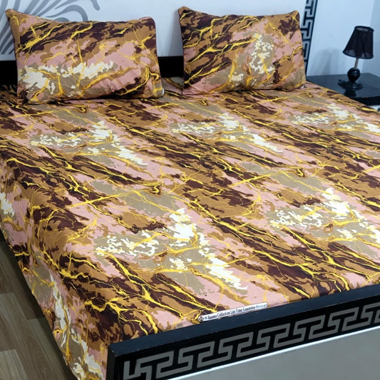 β¨ Supreme Quality 3 Pcs Bedsheets 018β¨