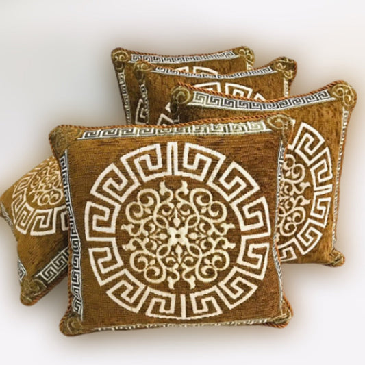VELVET JACQUARD CUSHION COVERS 5pcs Set