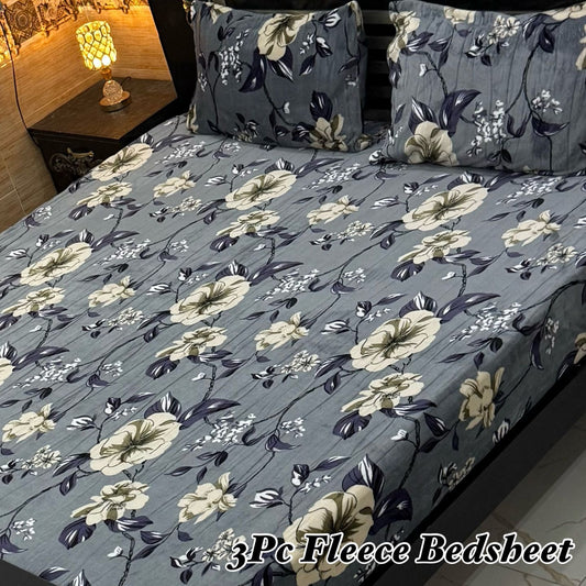 Cozy Winter Soft Fleece Bedsheets Set β 3 Pcs)020