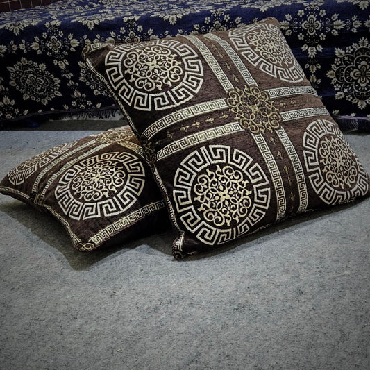 Velvet Jacquard Floor Cushion Covers β Premium & Stylish 019