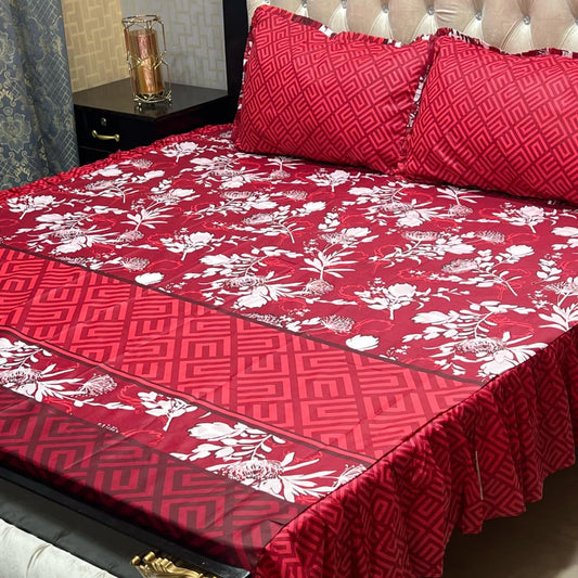 ποΈ 3 Pcs Salonika Frill Bedsheet ποΈ 024