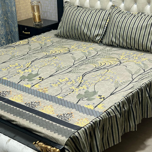 ποΈ 3 Pcs Salonika Frill Bedsheet ποΈ 025