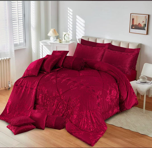 REDOS 14 PCS WINTER PLUSH BRIDAL RAZAI SETS 04