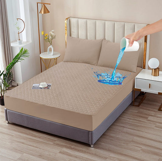 Mattress Safeguards Water Proof Quilted Mattress Cover