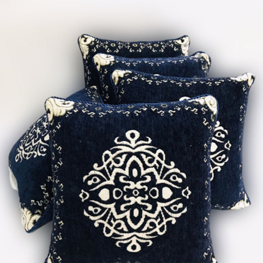 VELVET JACQUARD CUSHION COVERS 5pcs Set