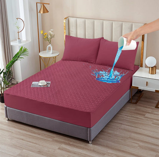 Mattress Safeguards Water Proof Quilted Mattress Cover