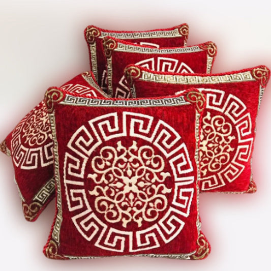 VELVET JACQUARD CUSHION COVERS 5pcs Set
