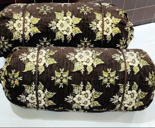 🧵Bolster Pillow Cover with Elegant Finish"🧵07