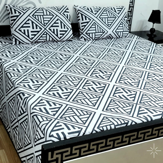 "Luxury 3-Piece Pure Cotton King Bed Sheet 08