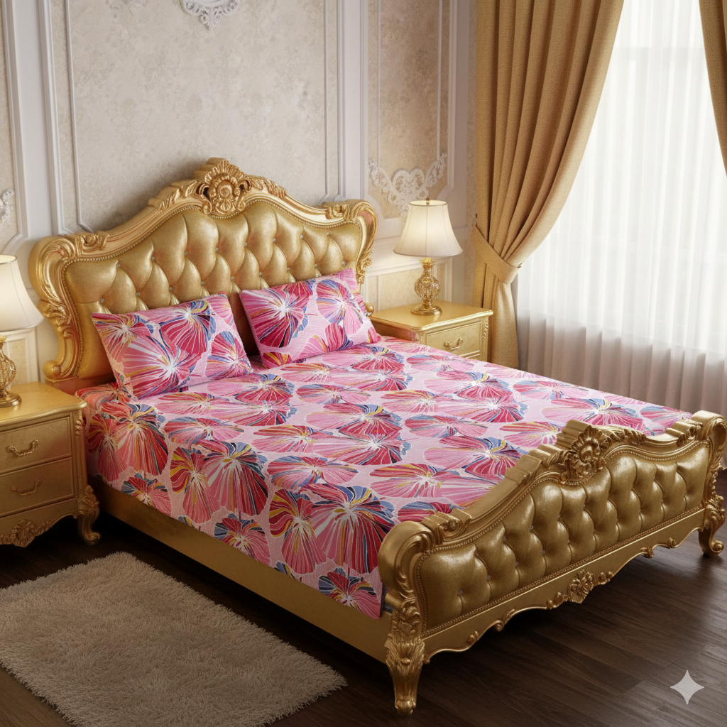 ✨ Supreme Quality 3 Pcs Bedsheets ✨