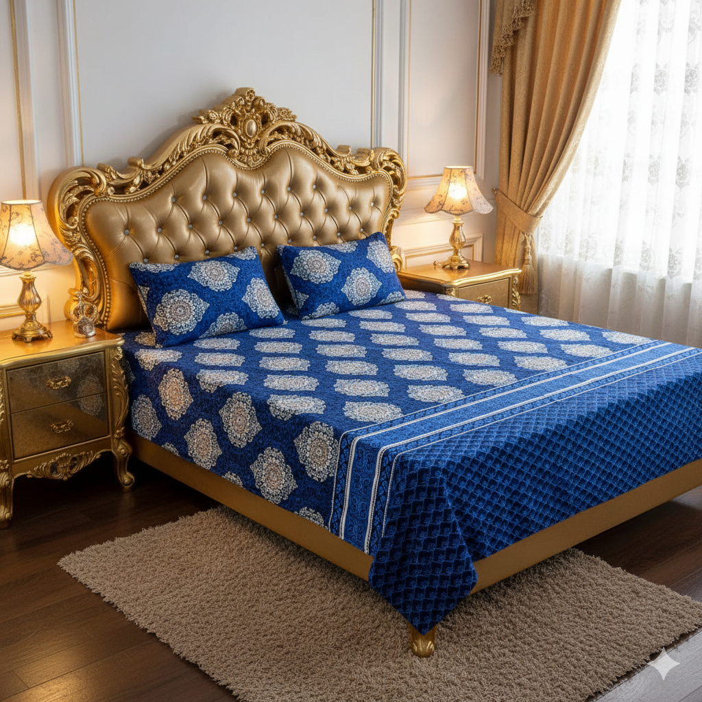 ✨ Supreme Quality 3 Pcs Bedsheets ✨