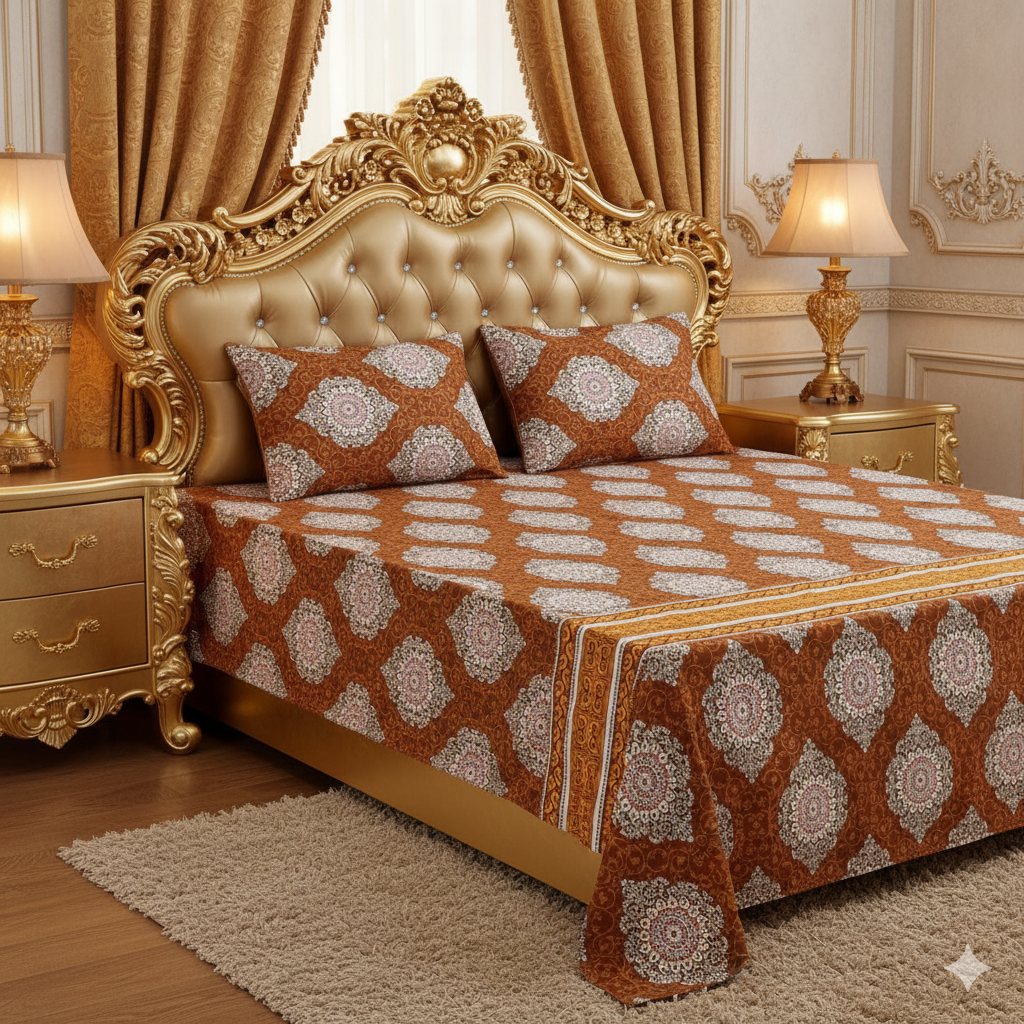 ✨ Supreme Quality 3 Pcs Bedsheets ✨