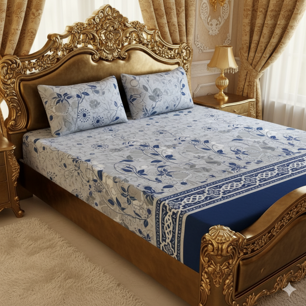 ✨ Supreme Quality 3 Pcs Bedsheets ✨