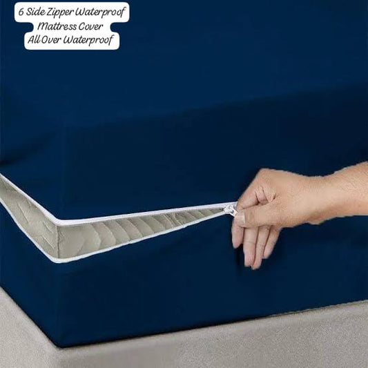 Zipper Waterproof Mattress Protector – Full Coverage Protection