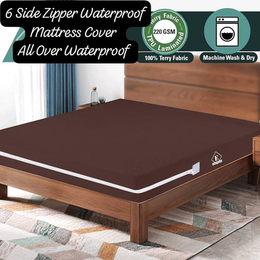Zipper Waterproof Mattress Protector – Full Coverage Protection