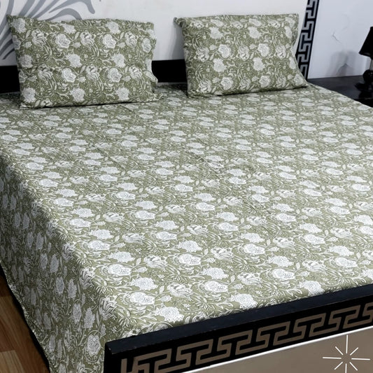 "Luxury 3-Piece Pure Cotton King Bed Sheet 05