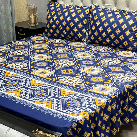 🛏️  3 Pcs Salonika Frill Bedsheet 🛏️ 06