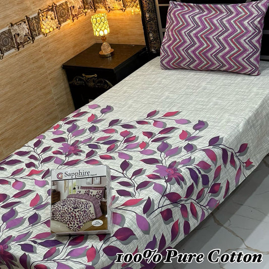 PURE COTTON SINGLE PAIR BEDSHEET 05