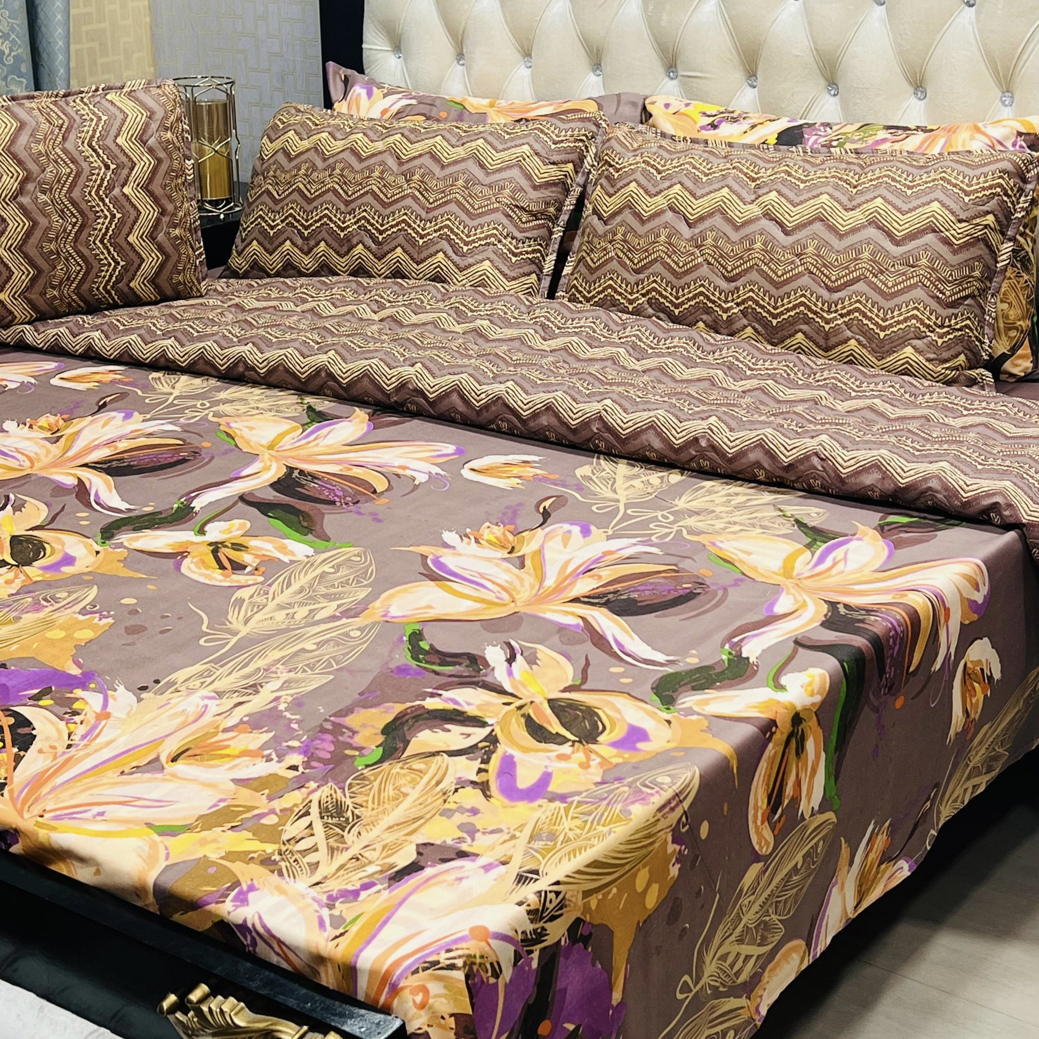 Rurva Cotton Comforter Set - 7pcs - RCS08