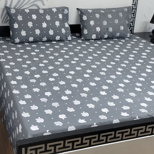 "Luxury 3-Piece Pure Cotton King Bed Sheet 012