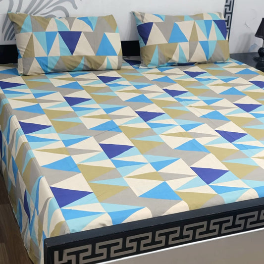 "Luxury 3-Piece Pure Cotton King Bed Sheet 013