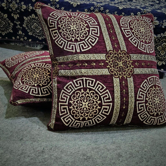 Velvet Jacquard Floor Cushion Covers – Premium & Stylish 010