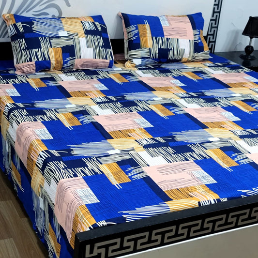 ✨ Supreme Quality 3 Pcs Bedsheets 019✨