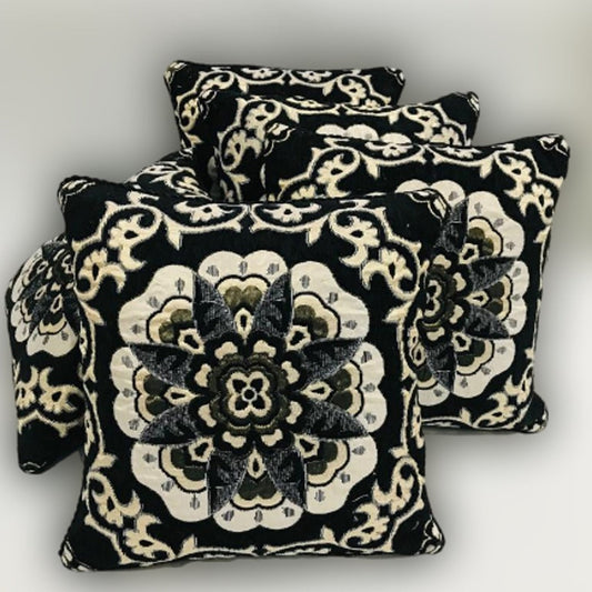 VELVET JACQUARD CUSHION COVERS 5pcs Set