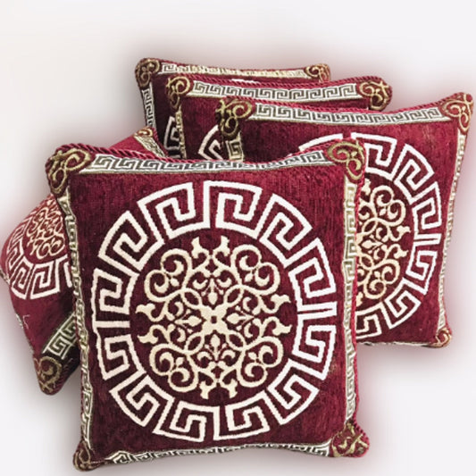 VELVET JACQUARD CUSHION COVERS 5pcs Set