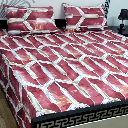 ✨ Supreme Quality 3 Pcs Bedsheets 020✨