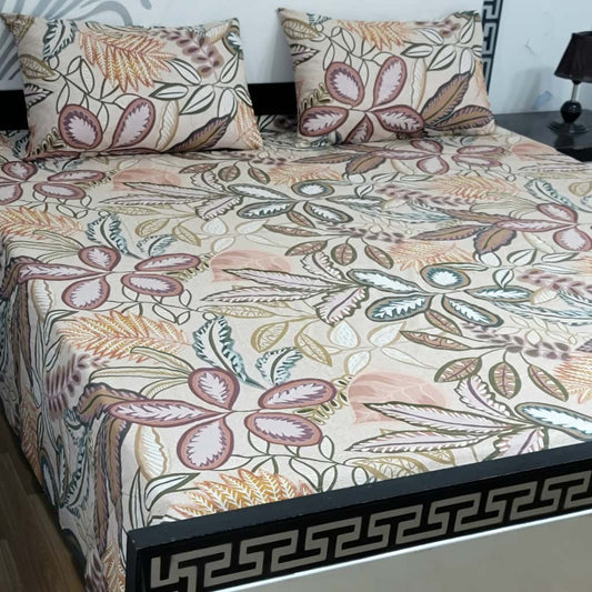 "Luxury 3-Piece Pure Cotton King Bed Sheet 07