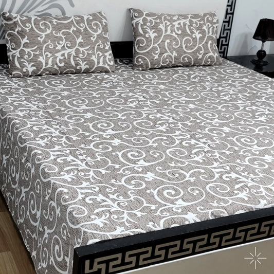 "Luxury 3-Piece Pure Cotton King Bed Sheet 014