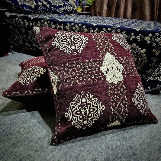 Velvet Jacquard Floor Cushion Covers – Premium & Stylish 018