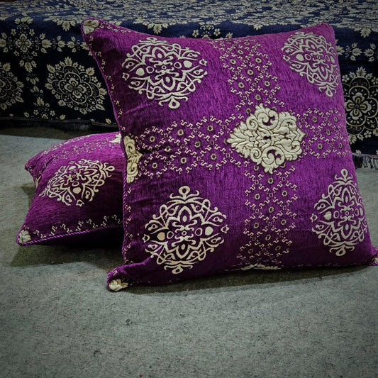Velvet Jacquard Floor Cushion Covers – Premium & Stylish 017