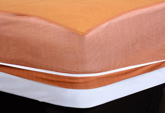 Waterproof Mattress Cover -Polish Brown - WPC05