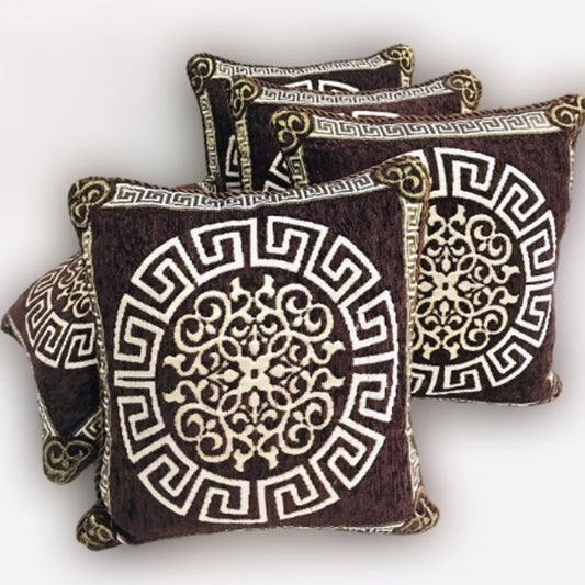 VELVET JACQUARD CUSHION COVERS 5pcs Set