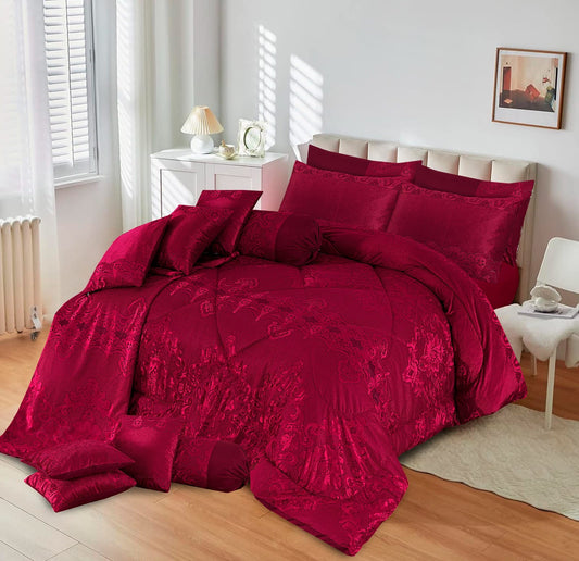 REDOS 14 PCS WINTER PLUSH BRIDAL RAZAI  SETS