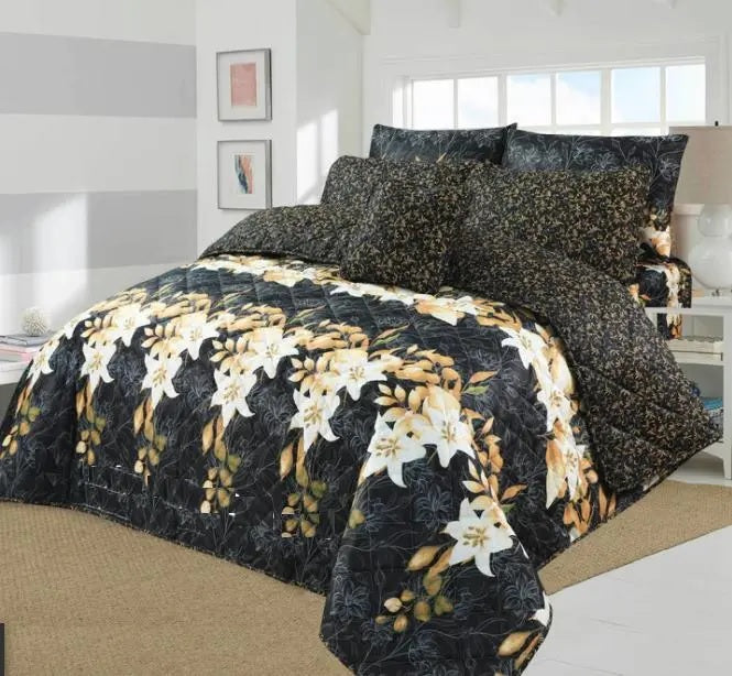 Rurva Cotton Comforter Set - 7pcs - RCS025