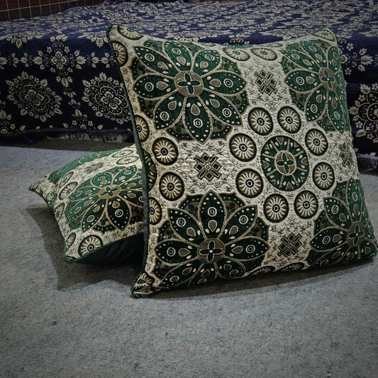 Velvet Jacquard Floor Cushion Covers – Premium & Stylish 021