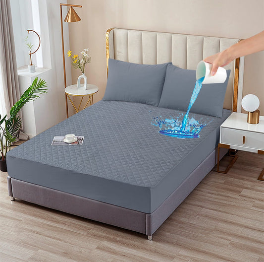 Mattress Safeguards Water Proof Quilted Mattress Cover